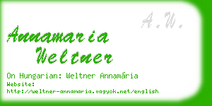 annamaria weltner business card