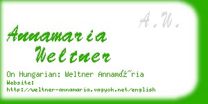 annamaria weltner business card